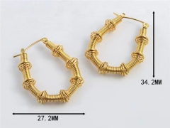 HY Wholesale Earrings 316L Stainless Steel Earrings Jewelry-HY0069E0284