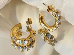 HY Wholesale Earrings 316L Stainless Steel Earrings Jewelry-HY0123E0137