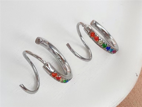 HY Wholesale Earrings 316L Stainless Steel Earrings Jewelry-HY0123E0025