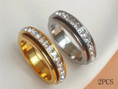 HY Wholesale Rings Jewelry 316L Stainless Steel Jewelry Rings-HY0123R0289