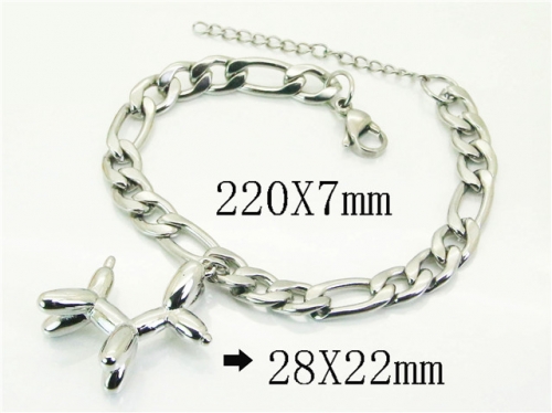 HY Wholesale Bracelets 316L Stainless Steel Jewelry Bracelets-HY21B0620HKE