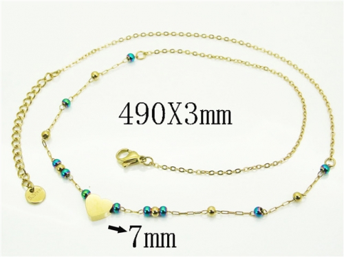 HY Wholesale Stainless Steel 316L Jewelry Popular Necklaces-HY30N0114PL