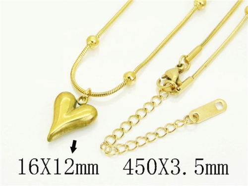 HY Wholesale Stainless Steel 316L Jewelry Popular Necklaces-HY41N0360OW