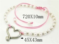 HY Wholesale Stainless Steel 316L Jewelry Popular Necklaces-HY21N0212HOS