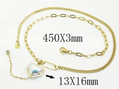 HY Wholesale Stainless Steel 316L Jewelry Popular Necklaces-HY30N0098HJF