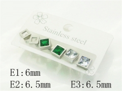 HY Wholesale Earrings 316L Stainless Steel Earrings Jewelry-HY32E0600HBL