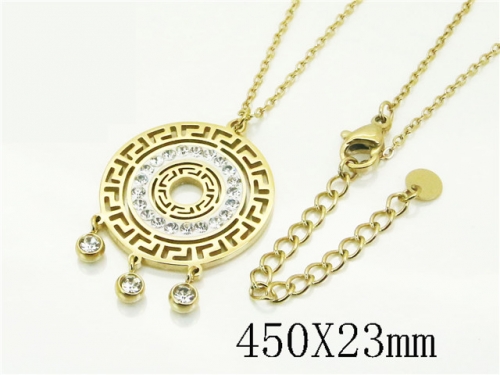 HY Wholesale Stainless Steel 316L Jewelry Popular Necklaces-HY30N0110HLL