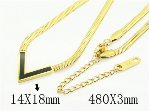 HY Wholesale Stainless Steel 316L Jewelry Popular Necklaces-HY41N0364NS