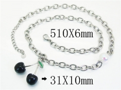 HY Wholesale Stainless Steel 316L Jewelry Popular Necklaces-HY30N0088HL5