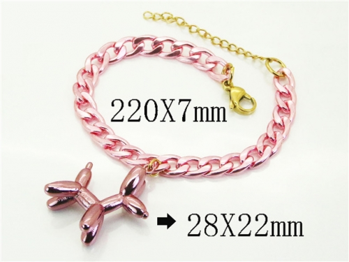 HY Wholesale Bracelets 316L Stainless Steel Jewelry Bracelets-HY21B0622HKV