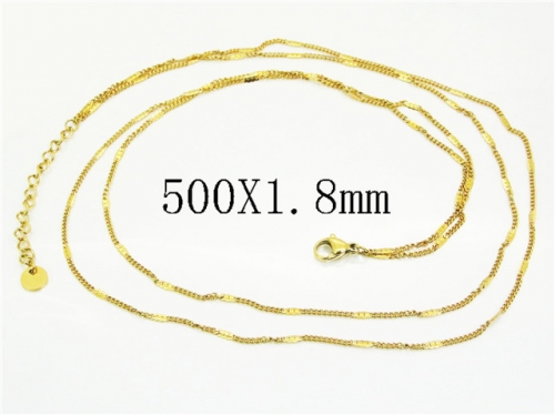 HY Wholesale Stainless Steel 316L Jewelry Popular Necklaces-HY30N0146NX