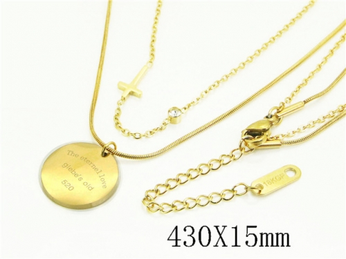HY Wholesale Stainless Steel 316L Jewelry Popular Necklaces-HY41N0370PQ