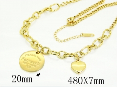 HY Wholesale Stainless Steel 316L Jewelry Popular Necklaces-HY41N0350HEE