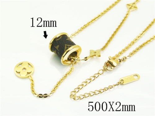 HY Wholesale Stainless Steel 316L Jewelry Popular Necklaces-HY41N0363HEL