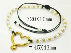 HY Wholesale Stainless Steel 316L Jewelry Popular Necklaces-HY21N0214IHC