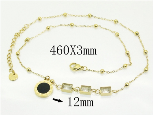 HY Wholesale Stainless Steel 316L Jewelry Popular Necklaces-HY30N0105HJE