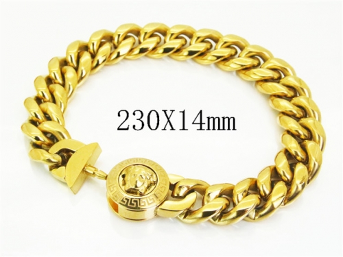 HY Wholesale Bracelets 316L Stainless Steel Jewelry Bracelets-HY28B0117JGG