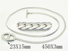 HY Wholesale Stainless Steel 316L Jewelry Popular Necklaces-HY32N0776PW