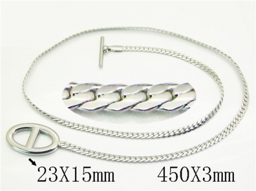 HY Wholesale Stainless Steel 316L Jewelry Popular Necklaces-HY32N0776PW