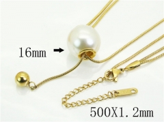 HY Wholesale Stainless Steel 316L Jewelry Popular Necklaces-HY41N0352HEL