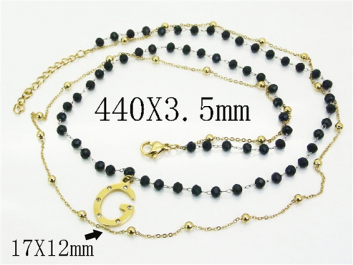 HY Wholesale Stainless Steel 316L Jewelry Popular Necklaces-HY30N0094HKD