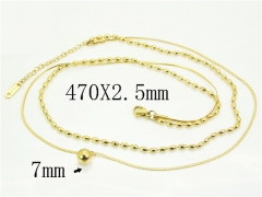 HY Wholesale Stainless Steel 316L Jewelry Popular Necklaces-HY41N0371PZ
