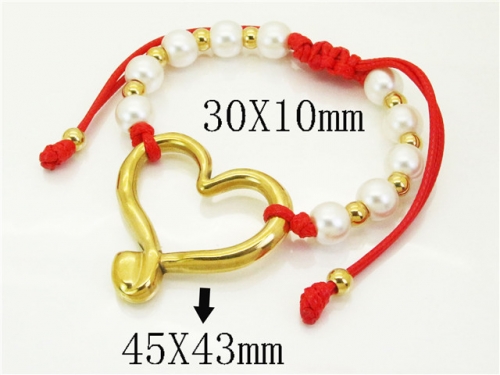 HY Wholesale Bracelets 316L Stainless Steel Jewelry Bracelets-HY21B0641HNA