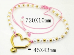 HY Wholesale Stainless Steel 316L Jewelry Popular Necklaces-HY21N0216IHR