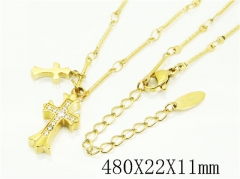 HY Wholesale Stainless Steel 316L Jewelry Popular Necklaces-HY30N0134HOX