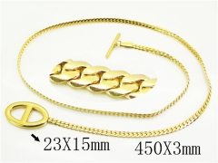 HY Wholesale Stainless Steel 316L Jewelry Popular Necklaces-HY32N0777HCC