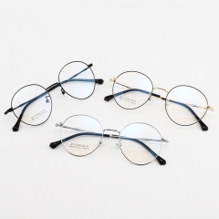 SY-1885 2019 fashion lightweight titanium round frame optical reading glasses