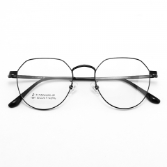 SY-1891 2019 fashion lightweight titanium round frame optical reading glasses