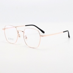 SY-1893 Wholesale Retro Round Thin Frame Titanium Alloy Glasses High Quality Trendy Optical Spectacles