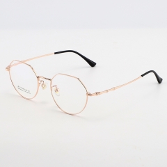 SY-1894 Wholesale Retro Round Thin Frame Titanium Alloy Glasses High Quality Trendy Optical Spectacles
