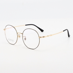 SY-1895 High Quality Round Silver Gold Titanium Eyeglasses Frames Optical Glasses