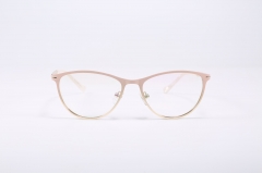 YXA161 Fashion clear frame rectangle pink pc optical glasses