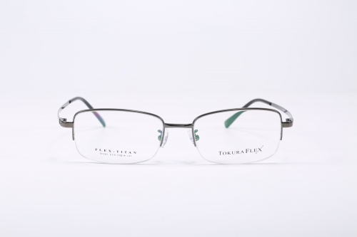 YX6220 Stainless Steel Eyewear Half Designer Glasses Frame Optical For Men