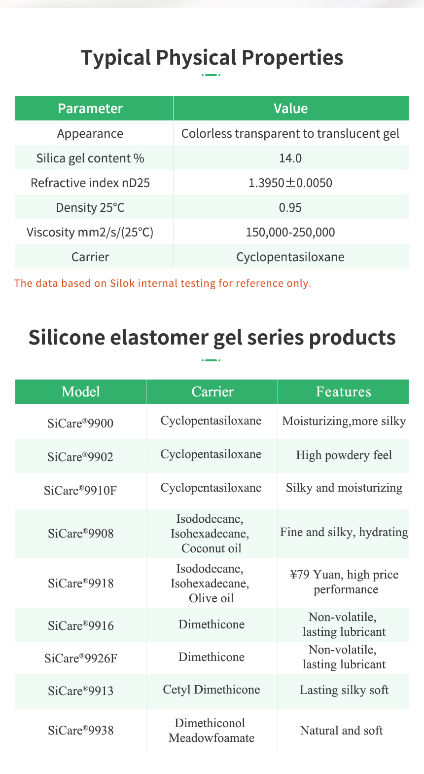 Silicone Elastomer Gel SiCare®9910F,Silicone Elastomer Gel