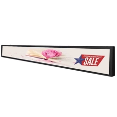 23.1" Advertising Shelf Edge Digital Advertising Player Ultra Wide Stretched Display For Supermarket