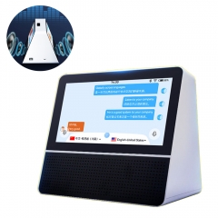 Dual Screen Smart Translator – 7” Android Display with Battery, Speaker, Desktop Stand for Airports, Hotels, Restaurants, Retail & Meeting Rooms