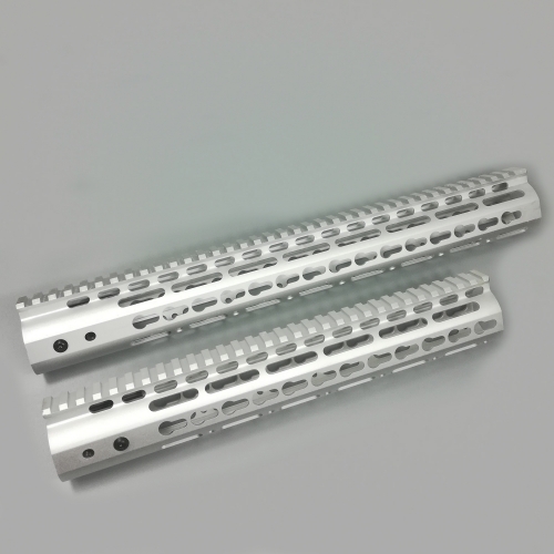 12 /15 Inch Ultralight Keymod Free Float Handguard Monolithic Top Rail For .223/5.56(AR15) Silver Color