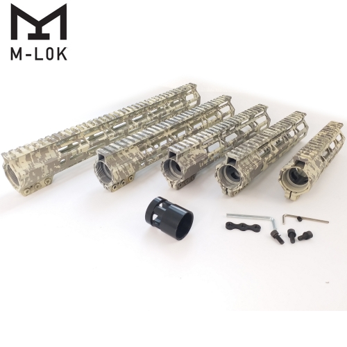 7/9/10/11/12/13.5/ 15 Inch Clamping Mount M-LOK Handguard Top Rail fit .223/5.56 (AR15) Camouflage ACU pattern