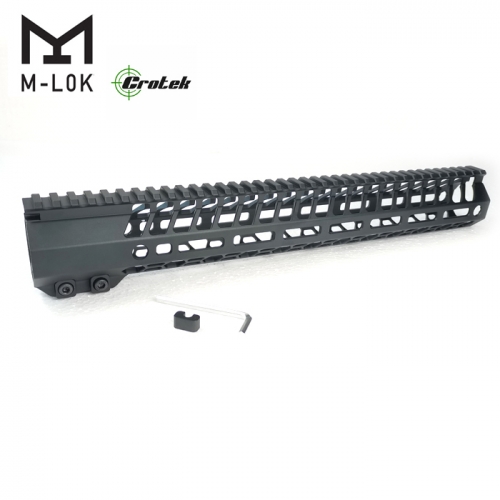 For .308/AR10 15" Angle Cut M-Lok Handguard High Profile