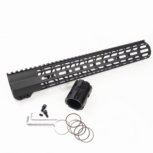 15 inch AR10 handguard Mlok type Clamp style Ultra light design all CNC chamfering