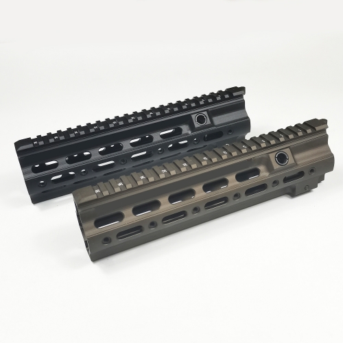 10.5 inch Aluminum Hard Coat Anodized GT Style 416 MLOK MOD Lite Handguard Rail System For AR AEG Airsoft M4 Paintball Receiver Gearbox