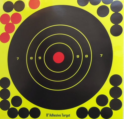 8-inch 1 sticks adhesive Splatter paper shooting Targets Paper