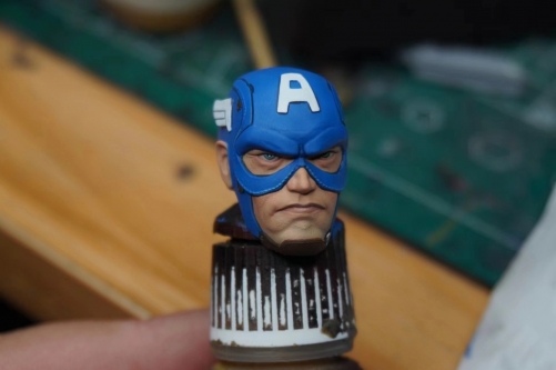 Captain America(anime version）headsculpt 1:12