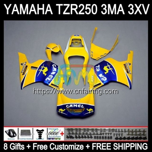 Bodyworks Kit For YAMAHA TZR 250 TZR250 RS RR R 1988 1989 1990 1991 Blue Camel Body TZR250RR TZR-250 TZR250R YPVS 3MA 88 89 90 91 Fairing 114HM.83