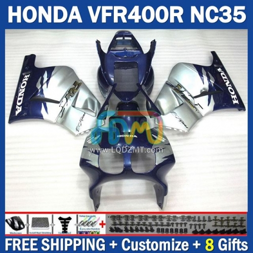 Factory Blue Silver ABS Cowling Full Body Kit For HONDA VFR400R VFR400 VFR RVF 400 R 400R 94 95 96 97 98 246No.49 NC35 RVF 400R 94-98 RVF400R 1994 1995 1996 1997 1998 Years Frame Bodywork Free Customization OEM Motorcycle Fairing Kit With Free Shipping Factory Blue Silver ABS Cowling Full Body Kit For HONDA VFR400R VFR400 VFR RVF 400 R 400R 94 95 96 97 98 246No.49 NC35 RVF 400R 94-98 RVF400R 1994 1995 1996 1997 1998 Years Frame Bodywork Free Customization OEM Motorcycle Fairing Kit With Free Shipping