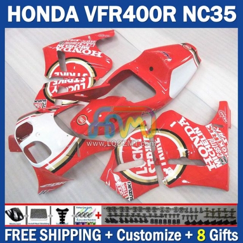 New Lucky Strike ABS Cowling Full Body Kit For HONDA VFR400R VFR400 VFR RVF 400 R 400R 94 95 96 97 98 246No.48 NC35 RVF 400R 94-98 RVF400R 1994 1995 1996 1997 1998 Years Frame Bodywork Free Customization OEM Motorcycle Fairing Kit With Free Shipping New Lucky Strike ABS Cowling Full Body Kit For HONDA VFR400R VFR400 VFR RVF 400 R 400R 94 95 96 97 98 246No.48 NC35 RVF 400R 94-98 RVF400R 1994 1995 1996 1997 1998 Years Frame Bodywork Free Customization OEM Motorcycle Fairing Kit With Free Shipping